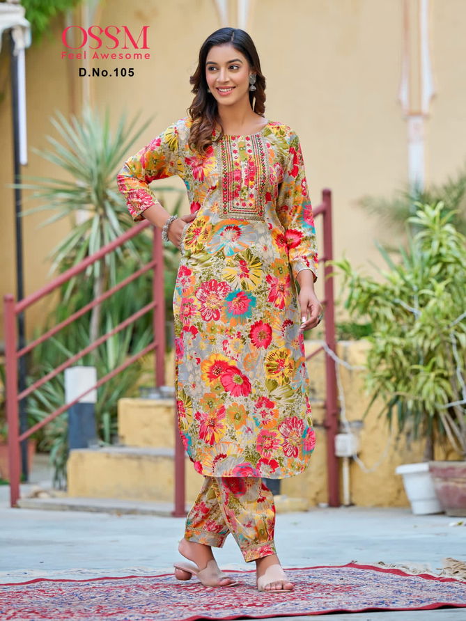 Maahi By Ossm Printed Kurti With Bottom Catalog